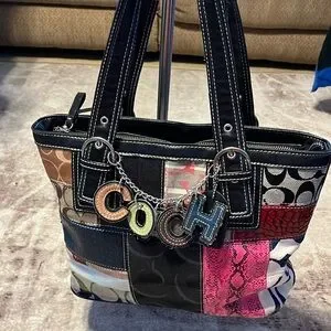 バッグ Coach Suede Masaic Patchwork Duffel RARE Coach | Bags | Coach Suede Mosaic Patchwork Duffle Shoulder